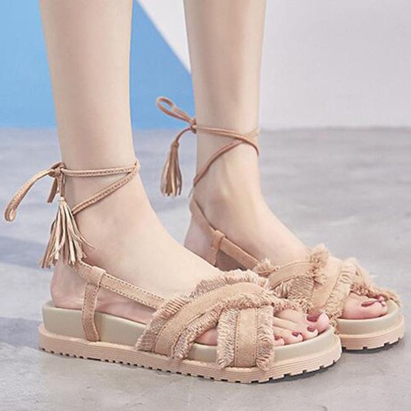 summer gladiator sandals women beach shoes female flat sandals ladies fringed cross bandage rome zapatos mujer sh452, Black
summer gladiator sandals women beach shoes female flat sandals ladies fringed cross bandage rome zapatos mujer sh452, Black