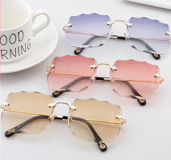 square irregular sunglasses metal frameless trimmed sunglasses jelly elegant women's oceans fashion big brand glasses, White;black
square irregular sunglasses metal frameless trimmed sunglasses jelly elegant women's oceans fashion big brand glasses, White;black