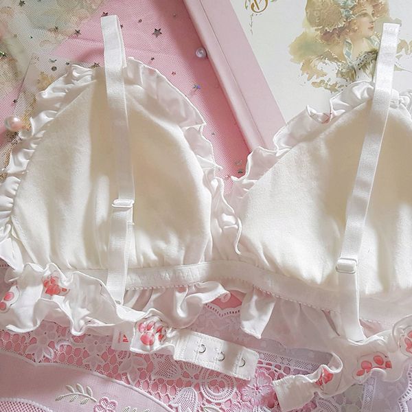women kawaii japanese & panties wiresoft underwear sleep intimates cute lolita bra and panty set y200710, Red;black
women kawaii japanese & panties wiresoft underwear sleep intimates cute lolita bra and panty set y200710, Red;black