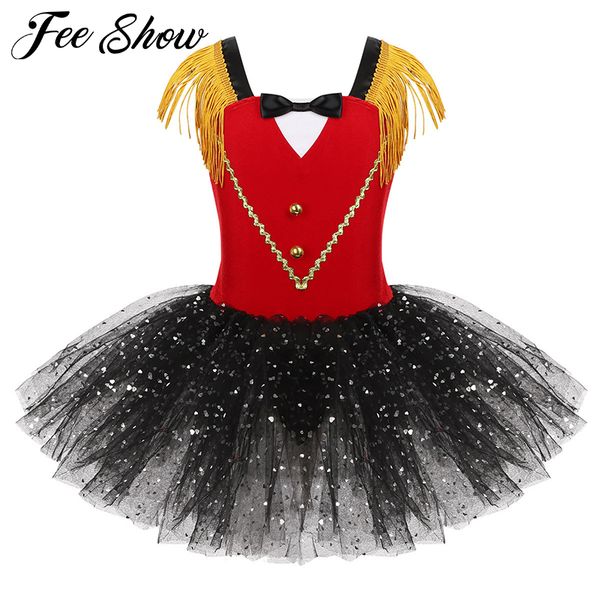 kids girls halloween ringmaster circus costume tassel sequins mesh tutu ballet dress gymnastics leotard performance dance wear, Red;yellow
kids girls halloween ringmaster circus costume tassel sequins mesh tutu ballet dress gymnastics leotard performance dance wear, Red;yellow