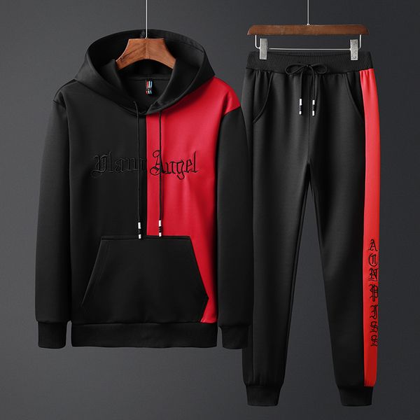 men's long sleeve hoodies pants tracksuit sportswear men autumn drawstring hooded sweatshirt sweatpants sets male 2 pieces suits, Gray
men's long sleeve hoodies pants tracksuit sportswear men autumn drawstring hooded sweatshirt sweatpants sets male 2 pieces suits, Gray