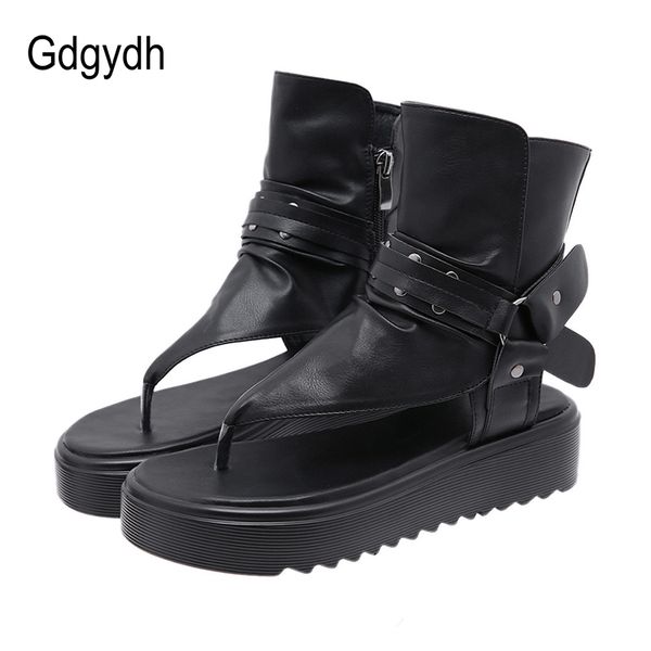 gdgydh 2020 female sandals wedges platform women sandals fashion punk style rivet flip flops laides beach shoes high heels shoes, Black
gdgydh 2020 female sandals wedges platform women sandals fashion punk style rivet flip flops laides beach shoes high heels shoes, Black