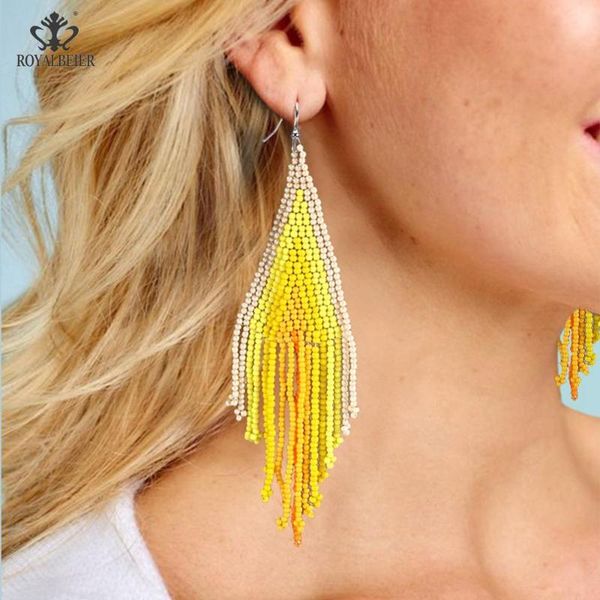 bohemian style fashion ethnic jewelry handmade woven earrings earrings female beaded pendant wedding party gifts, Silver
bohemian style fashion ethnic jewelry handmade woven earrings earrings female beaded pendant wedding party gifts, Silver