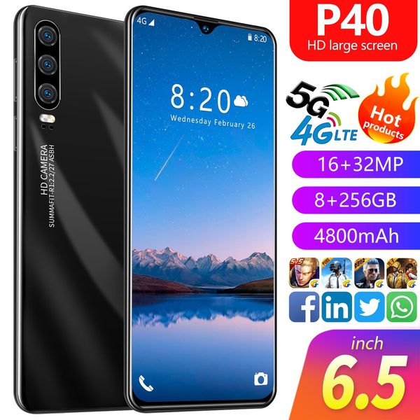 high-quality p40 smartphone 6.5 inch 8+256g quad-core factory wholesale direct sales cross-border new explosion mobile phone
high-quality p40 smartphone 6.5 inch 8+256g quad-core factory wholesale direct sales cross-border new explosion mobile phone