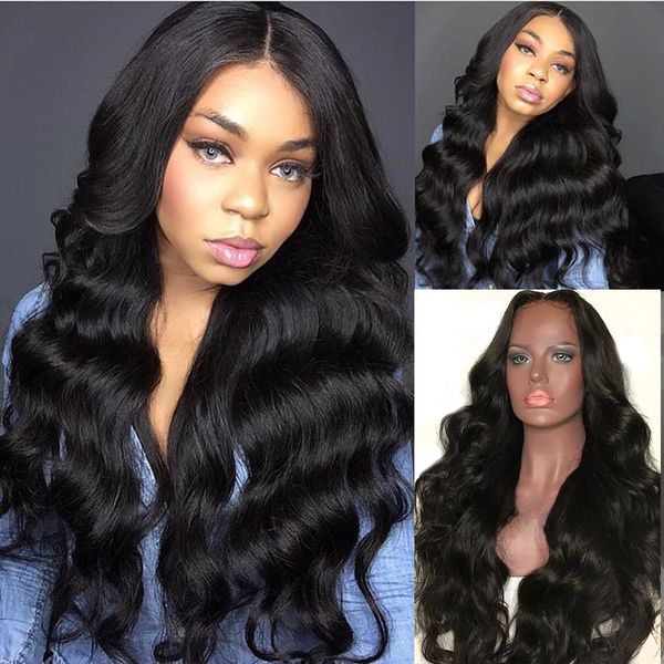 full lace human hair wigs long body wave 26 inches brazilian virgin hair wig with baby hair for women bleached knots, Black
full lace human hair wigs long body wave 26 inches brazilian virgin hair wig with baby hair for women bleached knots, Black