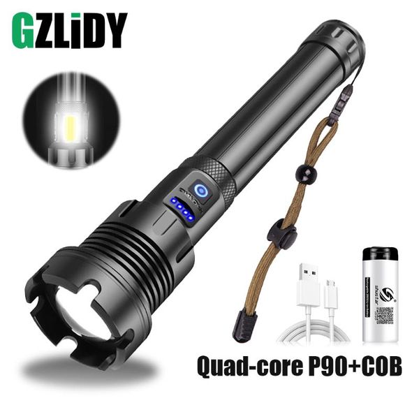 flashlights torches led powerful 4 core p90 tactical torch waterproof zoomable portable lantern super bright outdoor 18650/26650 lamp
flashlights torches led powerful 4 core p90 tactical torch waterproof zoomable portable lantern super bright outdoor 18650/26650 lamp