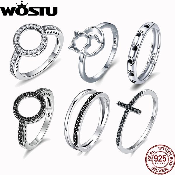 wostu 100% real 925 sterling silver rings for women cat rainbow lucky ring luxury s925 jewelry gift dropshipping, Golden;silver
wostu 100% real 925 sterling silver rings for women cat rainbow lucky ring luxury s925 jewelry gift dropshipping, Golden;silver