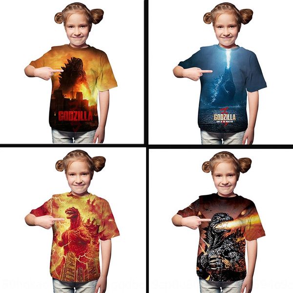 2019 new wear godzilla king of monsters t-shirt children's clothing 3d digital printing round neck loose children's wear t-shirt, Blue
2019 new wear godzilla king of monsters t-shirt children's clothing 3d digital printing round neck loose children's wear t-shirt, Blue