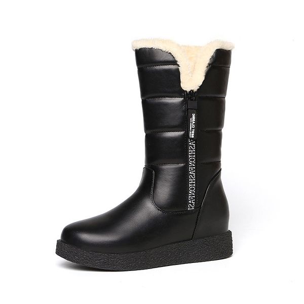mid-calf women snow boots plush velvet waterproof women's winter boots non-slip cotton ladies fur, Black
mid-calf women snow boots plush velvet waterproof women's winter boots non-slip cotton ladies fur, Black