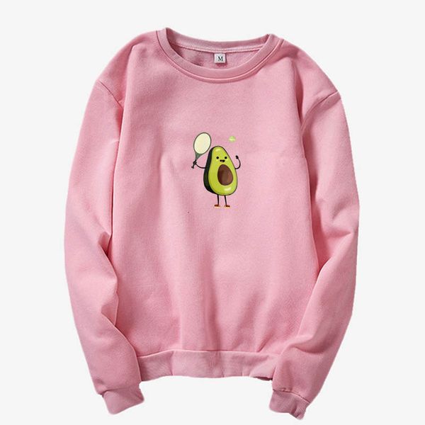 women's hoodies & sweatshirts 2021 kpop harajuku crew neck sweatshirt green avocado print cute kawaii badminton pullover, Black
women's hoodies & sweatshirts 2021 kpop harajuku crew neck sweatshirt green avocado print cute kawaii badminton pullover, Black