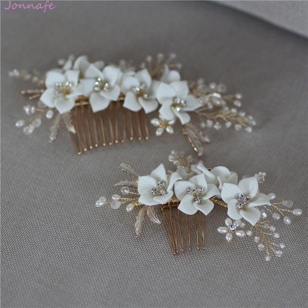 jonnafe delicate porcelain flower wedding hair comb pearls jewelry handmade bridal headpiece women prom hair accessories t200522, Slivery;golden
jonnafe delicate porcelain flower wedding hair comb pearls jewelry handmade bridal headpiece women prom hair accessories t200522, Slivery;golden