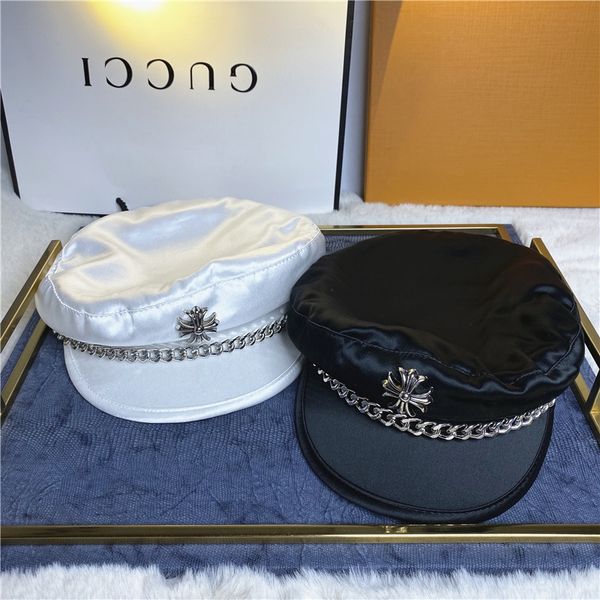 punk chain navy satin solid color newsboy cap painter cap lady painter's hat beret beret children's summer, Blue;gray
punk chain navy satin solid color newsboy cap painter cap lady painter's hat beret beret children's summer, Blue;gray