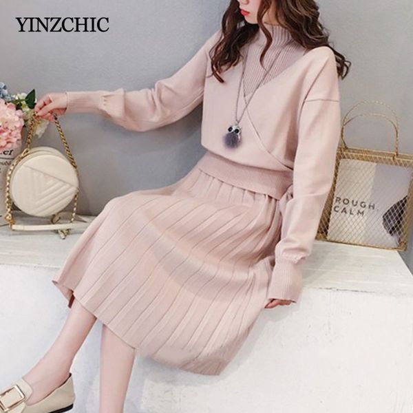winter woman knitted two-pieces set solid loose sweater + vest dress suit for woman casual knit sets warm, White
winter woman knitted two-pieces set solid loose sweater + vest dress suit for woman casual knit sets warm, White