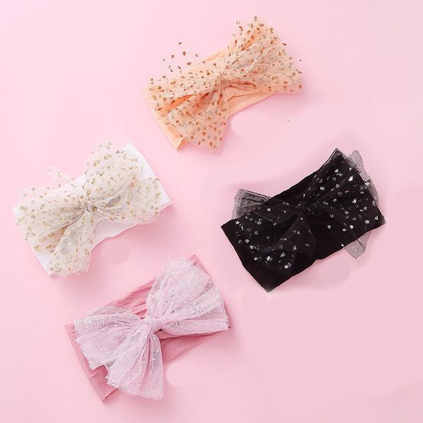 polka dot princess hair accessories big bow headwear elastic stylish newborn head wrap turban yarn headbands, Slivery;white
polka dot princess hair accessories big bow headwear elastic stylish newborn head wrap turban yarn headbands, Slivery;white