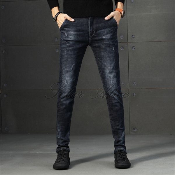 men's jeans 2021 spring and summer mid-rise small-footed stretch slim pencil casual pants, Blue
men's jeans 2021 spring and summer mid-rise small-footed stretch slim pencil casual pants, Blue
