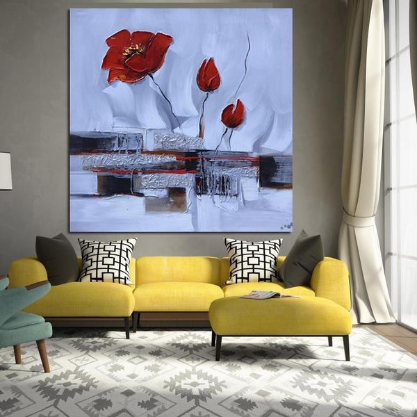 vintage canvas art posters & prints modern red poppies flower abstract oil painting wall pictures for living room salon nordic home decor
vintage canvas art posters & prints modern red poppies flower abstract oil painting wall pictures for living room salon nordic home decor
