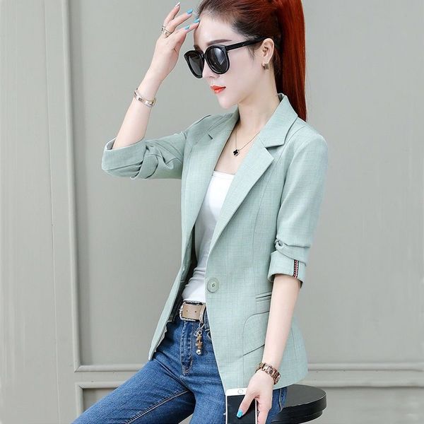 casual blazer women's 2020 new suit fashion temperament korean two piece suit for women's professional wear, White;black
casual blazer women's 2020 new suit fashion temperament korean two piece suit for women's professional wear, White;black