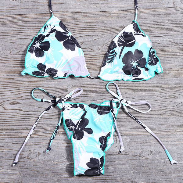 fashionable multicolor printed swimsuit split thin belt suit bandage bikini swim wading sports beachwear string bikini, White;black
fashionable multicolor printed swimsuit split thin belt suit bandage bikini swim wading sports beachwear string bikini, White;black