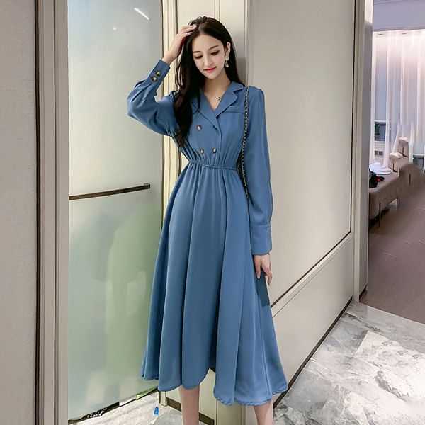 2020 autumn trench new style high waist slim double-breasted v-neck suit dress female popular temperament windbreaker, Tan;black
2020 autumn trench new style high waist slim double-breasted v-neck suit dress female popular temperament windbreaker, Tan;black