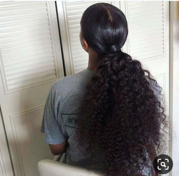 2020 afro curly human hair ponytail hairpiece for black women natural color wraps around full and sleek deep wave drawstring ponytail 140g
2020 afro curly human hair ponytail hairpiece for black women natural color wraps around full and sleek deep wave drawstring ponytail 140g
