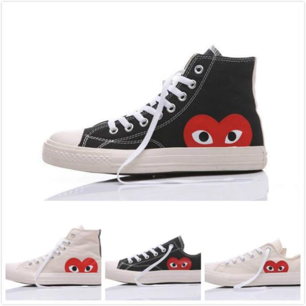 2020 new luxury classic skate shoes chuck canvas play jointly big eyes high dot heart women men fashion designer sneakers chaussures, Black
2020 new luxury classic skate shoes chuck canvas play jointly big eyes high dot heart women men fashion designer sneakers chaussures, Black