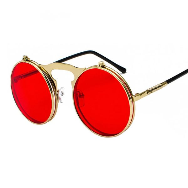 2020 retro steampunk stylish round sunglasses for men and women punk flip up glasses for woman man 13 colors, White;black
2020 retro steampunk stylish round sunglasses for men and women punk flip up glasses for woman man 13 colors, White;black