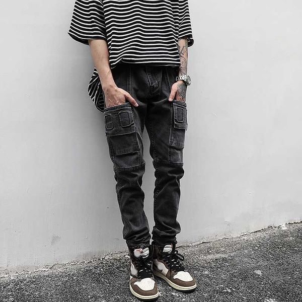 ewq / men's wear high street bag three-dimensional cutting vintage black gray slim jeans hip hop design pants 2020 new 9y3264, Blue
ewq / men's wear high street bag three-dimensional cutting vintage black gray slim jeans hip hop design pants 2020 new 9y3264, Blue