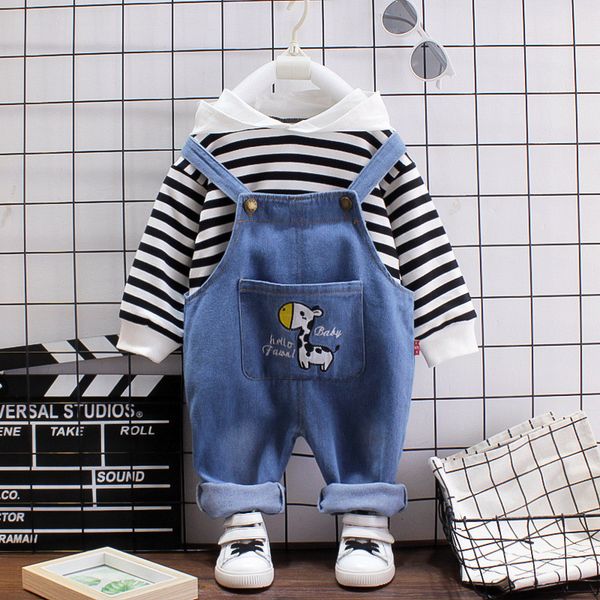 autumn winter toddler boys hooded stripe sweater overalls two-piece baby girl cute suit outwear children clothes, White
autumn winter toddler boys hooded stripe sweater overalls two-piece baby girl cute suit outwear children clothes, White