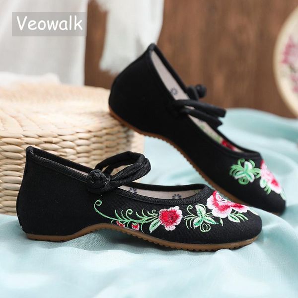 veowalk ретро женщины вышитые canvas балетки удобные дамы вскользь хлопок плоские туфли ручной работы китайской обуви, Black
veowalk ретро женщины вышитые canvas балетки удобные дамы вскользь хлопок плоские туфли ручной работы китайской обуви, Black