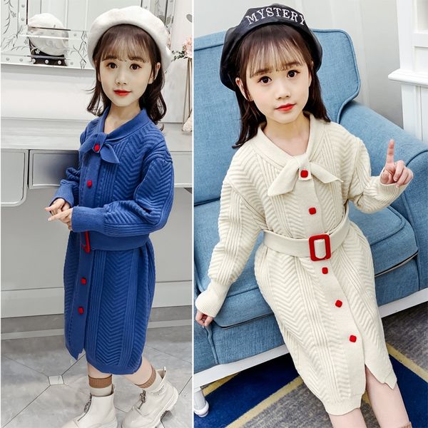 rypcm girls button sweater 2020 new winter clothes medium and large children's foreign style cardigan button sweater skirt lady belt lo, Blue
rypcm girls button sweater 2020 new winter clothes medium and large children's foreign style cardigan button sweater skirt lady belt lo, Blue