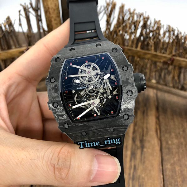 version rm027 skeleton dial carbon fiber case automatic mechanical movement rm027 mens watch black rubber strap designer sport watches, Slivery;brown
version rm027 skeleton dial carbon fiber case automatic mechanical movement rm027 mens watch black rubber strap designer sport watches, Slivery;brown