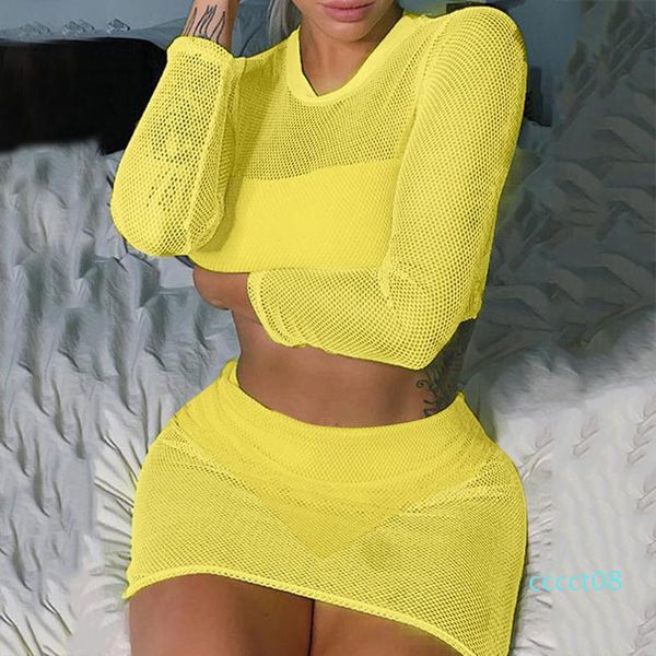 mesh see though skirt tracksuit 2020 autumn spring women's suit long sleeve short tee bodycon midi skirt suit chandal mujer ct08, White;black
mesh see though skirt tracksuit 2020 autumn spring women's suit long sleeve short tee bodycon midi skirt suit chandal mujer ct08, White;black