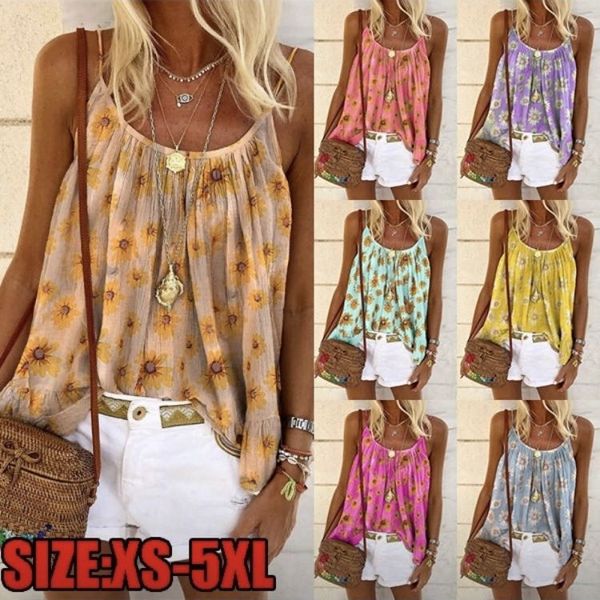 2020 women's loose flower printed suspender adjustable shirt sling sling shirt suspender, Camo
2020 women's loose flower printed suspender adjustable shirt sling sling shirt suspender, Camo