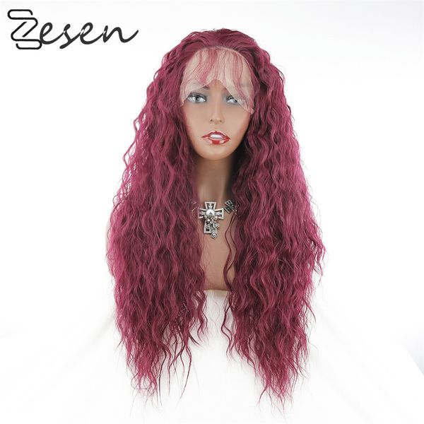 zesen 13x4 lace front wig 99j dark wine colored curly wigs part hair wig for women, Black
zesen 13x4 lace front wig 99j dark wine colored curly wigs part hair wig for women, Black