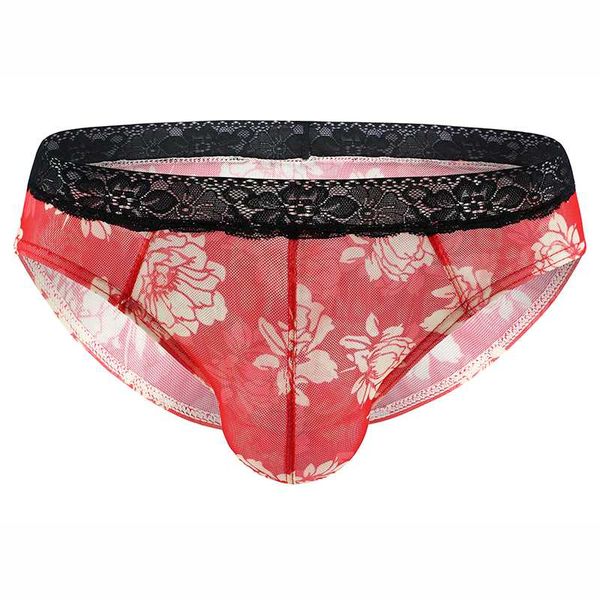 underpants lace printed men briefs underwear mesh perspective panties breathable floral mens exotic, Black;white
underpants lace printed men briefs underwear mesh perspective panties breathable floral mens exotic, Black;white