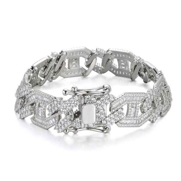 18k gold white gold plated bling cz cubic zirconia mens hip hop iced out cuban link chain bracelet diamond curb chains jewelry gifts for men, Black
18k gold white gold plated bling cz cubic zirconia mens hip hop iced out cuban link chain bracelet diamond curb chains jewelry gifts for men, Black