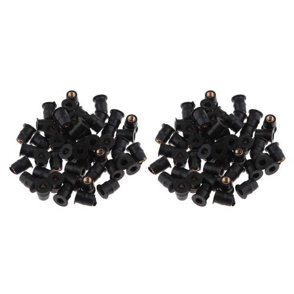 100pcs universal motorcycle 5mm metric well nut windscreen installation kit, rubber, black
100pcs universal motorcycle 5mm metric well nut windscreen installation kit, rubber, black