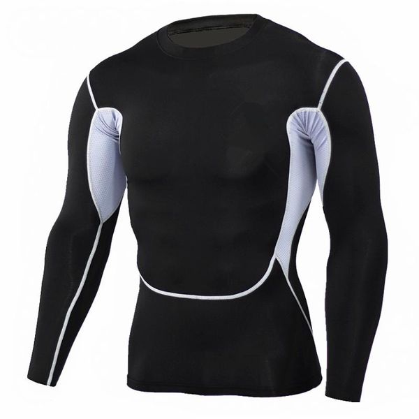 running jerseys men's compression t-shirts jogging workout sets male gym training fitness sports clothing leggings, Black;blue
running jerseys men's compression t-shirts jogging workout sets male gym training fitness sports clothing leggings, Black;blue