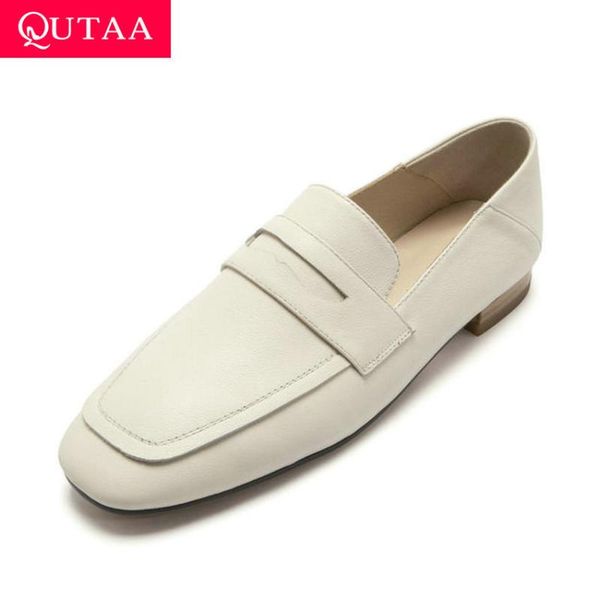 qutaa 2020 quality cow leather retro square toe ladies pumps comfort square heel concise slip on women single shoes size 34-41, Black
qutaa 2020 quality cow leather retro square toe ladies pumps comfort square heel concise slip on women single shoes size 34-41, Black