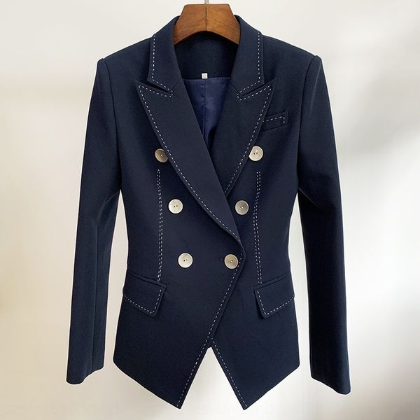 quality pointed 2020 new women's suit pearl pearl edge bright line decoration double-breasted wide slim fit casual small suit, White;black
quality pointed 2020 new women's suit pearl pearl edge bright line decoration double-breasted wide slim fit casual small suit, White;black