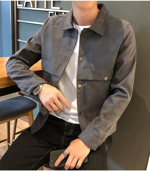 patchwork skateboard mens designer jackets solid color youth high street loose men coats lapel neck outerwear, Black;brown
patchwork skateboard mens designer jackets solid color youth high street loose men coats lapel neck outerwear, Black;brown