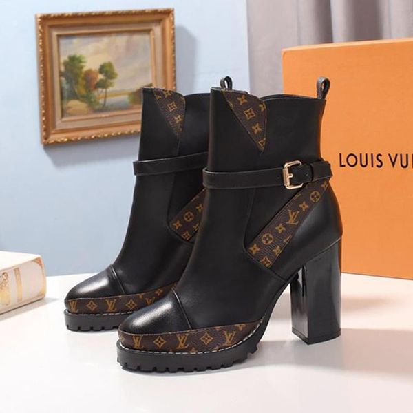 women shoes chunky heel luxury fashion boots winter lady bottes femmes star trail ankle boot womens shoes fashion chaussures de femme luxury, Black
women shoes chunky heel luxury fashion boots winter lady bottes femmes star trail ankle boot womens shoes fashion chaussures de femme luxury, Black