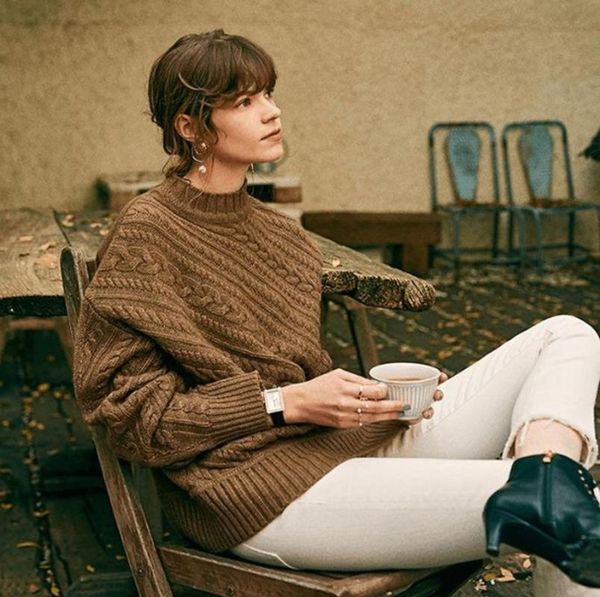 women's sweaters autumn and winter half high neck sweater twist loose thick lazy bottoming shirt brown blue white apric, White;black
women's sweaters autumn and winter half high neck sweater twist loose thick lazy bottoming shirt brown blue white apric, White;black
