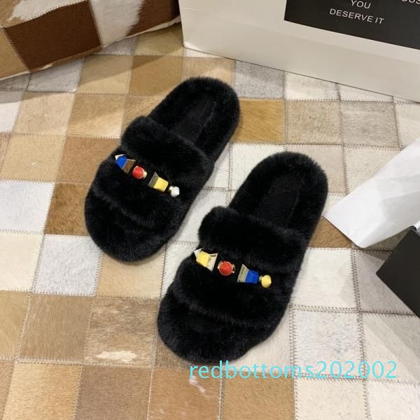 flock home slippers women's fur shoes slides fashion pantofle massage plush flat luxury soft 2020 fabric basic pu autumn rome r02, Black
flock home slippers women's fur shoes slides fashion pantofle massage plush flat luxury soft 2020 fabric basic pu autumn rome r02, Black