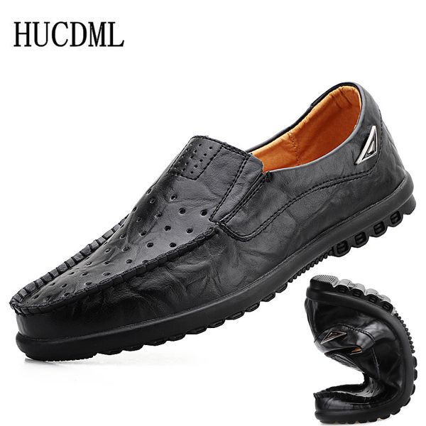 hucdml 2020 new mens loafers leather shoes summer breathable mens shoes genuine leather comfortable slip-on driving, Black
hucdml 2020 new mens loafers leather shoes summer breathable mens shoes genuine leather comfortable slip-on driving, Black
