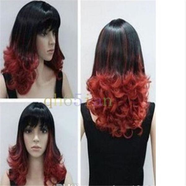 ladies wig curly women female lady black red wavy cosplay wig
ladies wig curly women female lady black red wavy cosplay wig