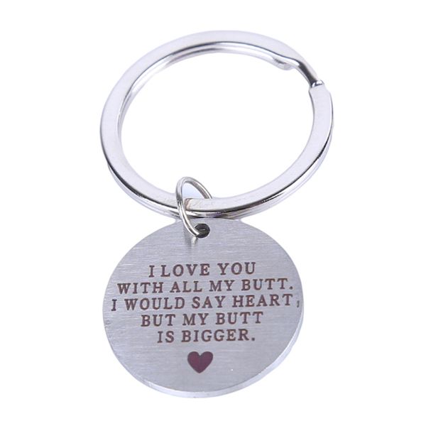 letter engraved key ring funny keychain husband i love you alloy key tag creative fashion jewelry chains, Silver
letter engraved key ring funny keychain husband i love you alloy key tag creative fashion jewelry chains, Silver