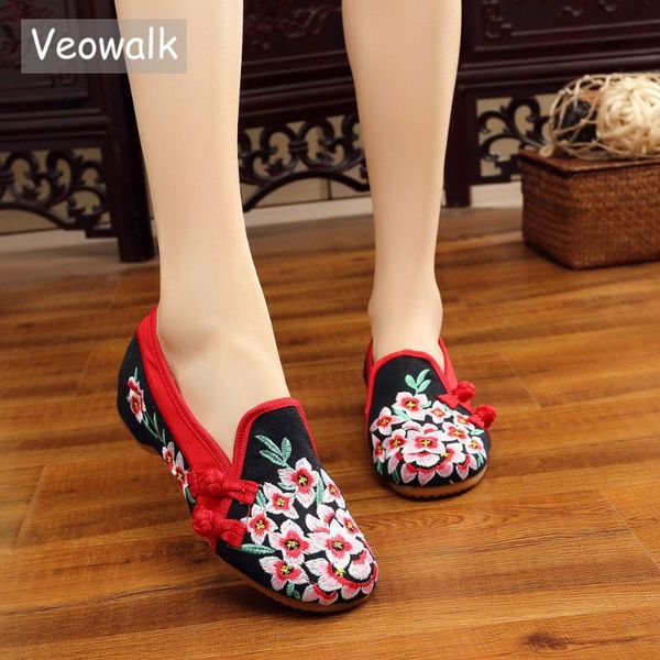 veowalk fashion handmade women ballet flats ladies old peking peach blossom embroider cotton fabric shoes woman sapato feminino, Black
veowalk fashion handmade women ballet flats ladies old peking peach blossom embroider cotton fabric shoes woman sapato feminino, Black