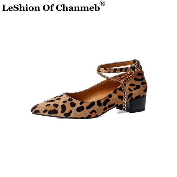 size 33-40 horse hair leopard shoes women block heels ankle strap gold metal chain pumps shoes pointed toe ladies shallow, Black
size 33-40 horse hair leopard shoes women block heels ankle strap gold metal chain pumps shoes pointed toe ladies shallow, Black