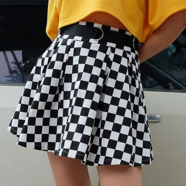 korean style pleated plaid skirts womens high waisted checkered skirt harajuku dancing sweat short mini skirts girl, Black
korean style pleated plaid skirts womens high waisted checkered skirt harajuku dancing sweat short mini skirts girl, Black
